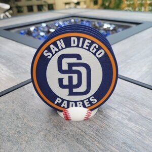San Diego Padres Coaster Set - 3D Printed - (Set of 4)